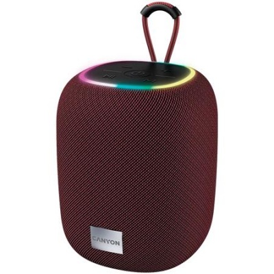 Hangszóró, hordozható, Bluetooth 5.2, 10W, CANYON "BSP-8", piros