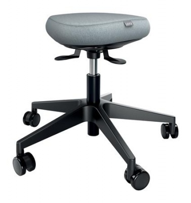 Munkaszék, görgős, ergonomikus, LEITZ "Ergo Comfort Active", világosszürke
