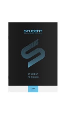 Füzet, tűzött, A4, sima, 32 lap, ICO "Student Premium", fekete