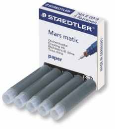 Csőtoll patron, STAEDTLER "Mars® Matic 745 R", fekete